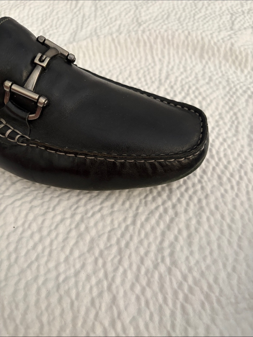 Nordstrom 1901 Men's Bit Loafers Black Leather 13M with Shapers - Picture 12 of 12